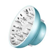 super sturdy universal hair diffuser 1.7-2.6 inch for natural curly and wavy hair, hair dryer attachment - blue lagoon logo