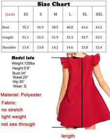 img 2 attached to Romwe Womens Ruffle Sleeve Summer Women's Clothing for Dresses