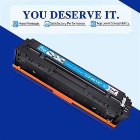 img 3 attached to HaloFox Replacement Toner Cartridge for HP 201X 201A CF400A CF400X CF401X CF402X CF403X | Compatible with HP Color Laserjet Pro MFP M277dw M252dw M277n M277c6 M274n M252n Printer | 4-Pack