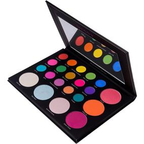 img 2 attached to 💄 SHANY Revival Remix Palette - Eye & Cheek Palette with 21 Vibrant Shades, including 15 Matte and Shimmer Eyeshadows, 3 Luminous Highlighters, and 3 Cheek-Enhancing Blushes