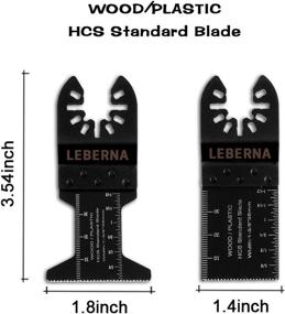 img 1 attached to 🔧 Leberna 50 Metal Wood Universal Oscillating Multitool Quick Release Saw Blades Kit – Compatible with Fein Multimaster, Porter Cable, Black&Decker, Bosch, Dremel, Craftsman, Ridgid, Ryobi, Milwaukee, Dewalt, Rockwell