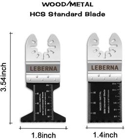 img 3 attached to 🔧 Leberna 50 Metal Wood Universal Oscillating Multitool Quick Release Saw Blades Kit – Compatible with Fein Multimaster, Porter Cable, Black&Decker, Bosch, Dremel, Craftsman, Ridgid, Ryobi, Milwaukee, Dewalt, Rockwell