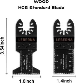 img 2 attached to 🔧 Leberna 50 Metal Wood Universal Oscillating Multitool Quick Release Saw Blades Kit – Compatible with Fein Multimaster, Porter Cable, Black&Decker, Bosch, Dremel, Craftsman, Ridgid, Ryobi, Milwaukee, Dewalt, Rockwell