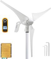 🌬️ pikasola 400w 12v ветрогенератор с низкой скоростью старта ветра, 3 лопасти 2.5м/с ветряные турбины - включает контроллер заряда и ветряную мельницу для домашнего использования логотип