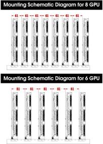 img 1 attached to 💻 6/8 GPU Стальная открытая рама для майнинга криптовалюты - рама для майнинга HELOIA (только рама, вентиляторы и GPU не включены)