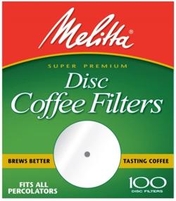 img 1 attached to ☕️ Premium White Disc Coffee Filters, 100 Count (Pack of 3): Optimize Your Brewing Experience