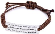 you are braver than you believe - o.riya charming inspirational bracelet delivers the perfect reminder logo