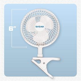 img 3 attached to 💨 Hurricane Classic Clip Fan 6 inch: Compact Cooling Solution for Any Room