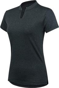 img 3 attached to 🎾 V-Neck Women's Tennis Shirts with Short Sleeves - Premium Golf Top for Sports