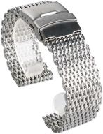 adjustable stainless milanese bracelet replacement logo