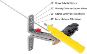 img 2 attached to Система точной заточки ножей с контролем – Набор заточки ножей CWOVRS для использования на открытом воздухе, на кухне, в мастерской – Включает 5 точильных камней (без масла)