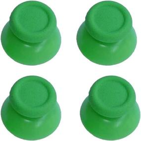 img 1 attached to 🎮 Enhance Your Gaming Experience with 2 Pairs of Green Thumbsticks for PS4 and Xbox One Controllers