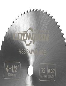 img 1 attached to 🪚 High Speed Steel Circular Saw Blade - 4-1/2-Inch 72T - Cut-Off Blades for Wood, Plastic, Metal & Tile Cutting - 3/8 Inch Arbor