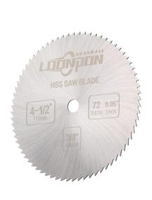 img 2 attached to 🪚 High Speed Steel Circular Saw Blade - 4-1/2-Inch 72T - Cut-Off Blades for Wood, Plastic, Metal & Tile Cutting - 3/8 Inch Arbor