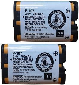 img 4 attached to 📞 BAOBIAN 3.6v 700mAh HHR-P107 Rechargeable Cordless Phone Battery - Compatible with Panasonic HHR-P107 HHRP107 HHR-P107A HHRP107A Cordless Telephone (Pack of 2)