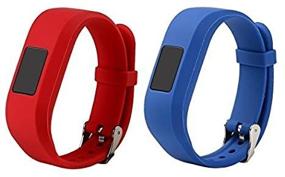 img 1 attached to RuenTech Vibrant Replacement Bands for Garmin vivofit jr/vivofit jr 2 - Adjustable Colorful Wristbands with Secure Watch-Style Clasp Strap, Compatible with Vivofit jr and Vivofit jr. 2