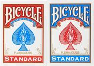 🃏 bicycle poker size playing cards - varying colors: red, blue, or black логотип