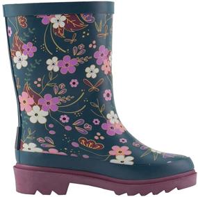 img 3 attached to 👢 Stylish and Durable OAKI Kids Rubber Rain Boots with Buckle: Ultimate Waterproof Protection for Active Kids