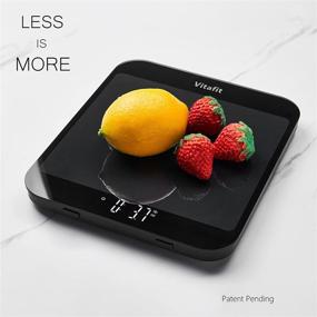 img 3 attached to 🍲 Vitafit 33lb Digital Kitchen Scale - Multifunction Food Scale for Cooking and Baking - Precise Graduation of 1g/0.1oz - Includes Batteries - Black