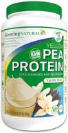 🌱 2lb gold standard raw vanilla blast plant based protein powder by growing naturals - non-gmo, vegan, gluten-free, keto friendly, shelf-stable logo