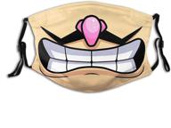 💜 waluigi washable reusable dust mask with adjustable earloops - unisex face nose mouth cover for better protection logo