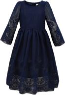 bonny billy classy embroidery lace maxi flower girl dress - perfect for seo! logo