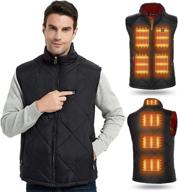 🧥 heated vest for men women: stay warm in winter with 8 heated zones (usb charging, battery not included) logo