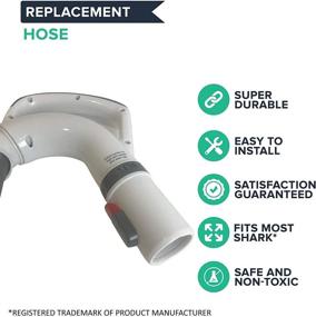 img 3 attached to 🔧 High-Quality Think Crucial Hose Replacement for Shark Hose Handle Part 153FFJ - Compatible with NV355, NV356, NV357, NV356e, NV370 Models - Enhance Air Quality - Durable Vacuum Hose (1 Pack)