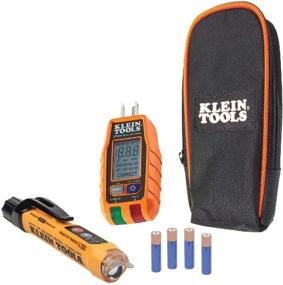 img 4 attached to Klein Tools RT250KIT Voltage Tester Combo with LCD, Flashlight, GFCI Receptacle Tester - Enhanced Electrical Testing Kit