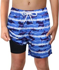 img 4 attached to LUCOWEE Anti Chafe Boys Swim Trunks: Boxer Brief Liner & UPF Quick Dry Technology