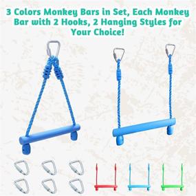 img 3 attached to Unleashing Fun: Rainbow Craft 🌈 Monkey Trapeze Outdoor Delivers Unforgettable Playtime Adventures!