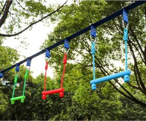 img 1 attached to Unleashing Fun: Rainbow Craft 🌈 Monkey Trapeze Outdoor Delivers Unforgettable Playtime Adventures!