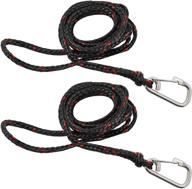 extreme max 3006.6779 pwc 7' dock line: stainless steel snap hook, value 2-pack for enhanced watercraft safety logo