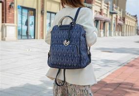 img 3 attached to 🎒 Коллекция MKF Signature Trendy Backpack: Must-Have для женских сумок и кошельков