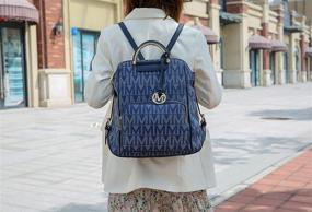 img 2 attached to 🎒 Коллекция MKF Signature Trendy Backpack: Must-Have для женских сумок и кошельков