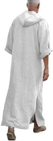 img 2 attached to 👕 Makkrom Summer Men's V Neck Kaftan Sleeve Clothing and Shirts