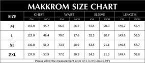 img 1 attached to 👕 Makkrom Summer Men's V Neck Kaftan Sleeve Clothing and Shirts