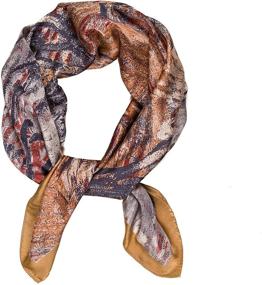img 4 attached to Square Fashion Paisley Scarves SQS02 2 Women's Accessories in Scarves & Wraps