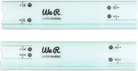 img 3 attached to 📏 We R Memory Keepers Mini Layer Guides (2 Piece) - Multicolor Ruler & Guide for Crafting