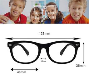 img 3 attached to FOURCHEN Computer Protection Eyeglasses Children