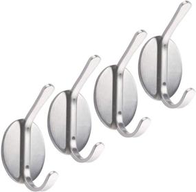 img 4 attached to Amerlery Wall Hooks 7Lb(Max) Stainless Steel Reusable Seamless Hooks