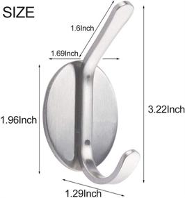 img 2 attached to Amerlery Wall Hooks 7Lb(Max) Stainless Steel Reusable Seamless Hooks
