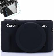 pocoukate camera body case for canon g7x mark iii silicone case cover with optical 9h hardness 0 logo