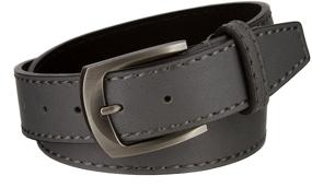 img 2 attached to 🔗 Genuine Leather White Men's Belt Accessories: Cable Stitch Collection