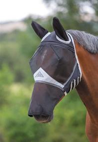 img 1 attached to 🐴 Ultimate Fly Protection with Shires Full Face Fly Mask for Black Cob Horses