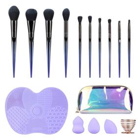 img 4 attached to 10-Piece SKYTREE Makeup Brushes Set for Flawless Makeup Application