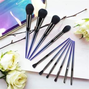 img 1 attached to 10-Piece SKYTREE Makeup Brushes Set for Flawless Makeup Application