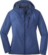 outdoor research womens helium rain jacket lightweight women's clothing logo