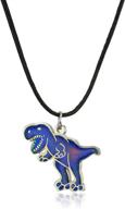 🦖 elli t-rex color changing mood pendant necklace for boys & girls with dinosaur theme logo