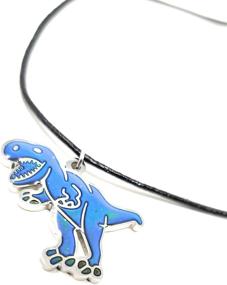 img 2 attached to 🦖 Elli T-Rex Color Changing Mood Pendant Necklace for Boys & Girls with Dinosaur Theme